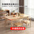 全实木餐桌现代简约简易长方形北欧桌椅组合吃饭桌子家用小户型(加4把温莎椅（全实木）)第3张高清大图