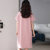 ZHF筑恒丰  纯棉 圆领短袖睡裙B-YJK8522(粉红色 XL)第4张高清大图