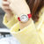 MOOSIE慕兹女士手表时尚简约皮带石英女表2069L8WT11(红色 皮带)第4张高清大图