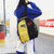 bf风书包女韩版原宿ulzzang 高中学生街拍帆布双肩包男 时尚潮流(灰色)第4张高清大图