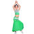 新款儿童傣族舞蹈服装女孩傣族演出服傣族孔雀舞裙表演服装鱼尾裙(140 白)第4张高清大图