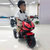 新款儿童电动摩托车可坐人宝宝三轮车男女小孩玩具车电瓶童车(酒红)第4张高清大图