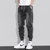 2021年夏季裤子男士潮牌薄款宽松新款休闲工装束脚牛仔裤(黑色 L)第4张高清大图