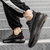 BEBEERU2021新款透气飞织椰子鞋350透明双色底男士运动鞋休闲潮流男鞋子  SXP2105(黑色 39)第5张高清大图