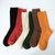 女士全棉舒适高筒袜纯色百搭堆堆袜6双装(六色 均码)第5张高清大图