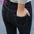 莉菲姿 新款韩版修身弹力高腰牛仔裤(兰色 29)第3张高清大图