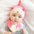 春秋季新生儿帽子胎帽婴儿帽子0-3-6-12个月小孩男女童宝宝棉帽冬(深蓝色)第4张高清大图