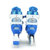 迪士尼八轮全闪光耐磨PU轮套装旱冰鞋轮滑鞋11006(蓝色 31-34)第2张高清大图