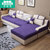 沙皮宝(SHAPBAO)简约现代布艺沙发组合可拆洗客厅转角L型储物折叠沙发床(（标准版）双人+贵妃)第2张高清大图