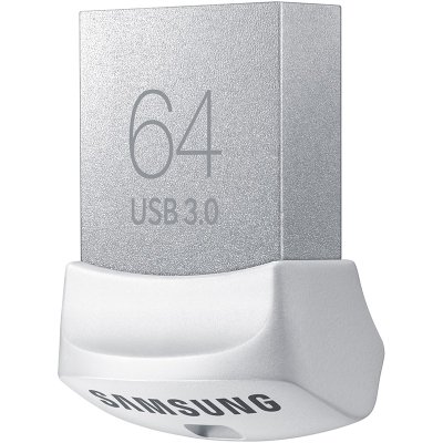 三星（Samsung） Fit 64GB USB3.0 U盘 读130M/s 白色小巧