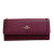 COACH 蔻驰 女士时尚皮革铆钉长款钱包53449(酒红色)第4张高清大图