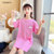 CaldiceKris（中国CK）粉色字母翅膀T恤裙CK-FS3630(粉红色 150)第3张高清大图