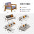 华南家具 简约现代全实木沙发小户型客厅三人位北欧大户型1+2+3组合木质沙发(纯白色 四人位＋长几)第5张高清大图