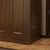 明佳友 卧室实木衣柜 整体大衣橱 现代中式四五门橡胶木大容量衣柜(原木色+顶柜 三门)第3张高清大图