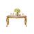 欧式餐桌椅组合大理石长方形实木小户型吃饭桌子6人歺桌(实木大理石1.32米餐桌)第3张高清大图
