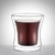 帝国咖啡杯 双层玻璃咖啡杯 防烫玻璃杯 欧式时尚咖啡杯 创意水杯(小号80ml)第2张高清大图