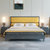 吉木多 小美式床轻奢1.8米主卧双人床大床极简软包现代简约1.5米实木床储物婚床(1.5*2米 床+床头柜*2)第2张高清大图