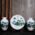 景德镇陶瓷器三件套小花瓶现代中式客厅电视柜插花工艺品装饰摆件(水点桃花)第3张高清大图