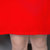 VEGININA 纯色修身包臀一步裙时尚无袖斗篷连衣裙女 9919(红色 XXL)第5张高清大图