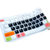 联想IdeaPad 510s 14 昭阳E42-80 YOGA 710 15笔记本键盘保护贴膜(其他多彩半透蓝)第4张高清大图