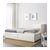 84.8温馨福勒克坐卧两用床框架带双屉家用沙发床储物床  1.8米-2米(白色)第4张高清大图