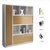 俊采云JCY-A17A办公家具柜子 文件柜 书架资料柜 储物柜 书柜 办公柜 （单位：个）(木色)第2张高清大图