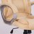 绒布 电脑椅家用老板椅时尚休闲办公椅人体工学布艺椅子转椅(米黄色不可躺 001)第5张高清大图