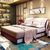 乔林曼兰 皮床 现代简约 边柜储物式 卧室双人皮床(红白色 1.5-2米床)第2张高清大图