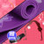 凯速 6mm瑜伽垫 加长加厚印花瑜伽垫子室内休闲地垫 防滑环保瑜伽垫 送包袋(6mm桃红色)第5张高清大图