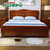 健舒宝 床 高箱储物床卧室双人床1.8米1.5米现代中式木床 婚床(1.8M*2.0M 框架床)第2张高清大图
