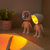 网红宇航员夕阳落日灯RGB七彩创意台灯小机器人拍照氛围灯女礼物(彩虹色 充电无极调光-礼盒款)第5张高清大图