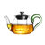 玻璃茶壶耐热玻璃茶具套装家用花茶壶耐高温过滤加厚煮茶器泡茶壶(天德壶500ml黄把玻璃漏 默认版本)第5张高清大图