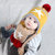 milky friends冬季宝宝星星针织毛线帽儿童保暖婴儿套头帽围巾(藏青色单帽 均码（44-52cm）)第3张高清大图
