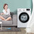 TCL  8公斤 变频滚筒全自动洗衣机家用滚筒式 多程序 节能静音洗衣机(芭蕾白) XQG80-P300B(白色 tcl)第4张高清大图