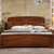 王者佳人床实木床1.81.5米现代中式卧室实木家具婚床双人床橡胶木床YX-8245(胡桃色1.5米)第2张高清大图