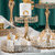 法式高端甜品台生日蛋糕婚礼派对托盘小摆盘摆架装饰水晶展示架台(法国金圆珠高脚8寸-001)第3张高清大图