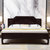 恒兴达 新中式实木床主卧1.8米双人床现代简约1.5米雕花床经济型婚床家具(1.5*2米黑檀色 单床)第2张高清大图