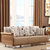 a家家具 北欧布艺沙发组合小户型现代简约客厅实木双人三人位沙发(三人位 沙发)第2张高清大图