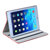 真皮世家 苹果iPad air保护套iPad5智能休眠真皮皮套支架保护套保护壳平纹(玫红)第5张高清大图