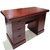 华杭 办公桌油漆木皮1.4米办公桌职员桌办公用桌子 HH-BG8501(红胡桃色 油漆)第4张高清大图