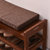 家逸 创意实木换鞋凳鞋架储物凳 简约现代田园客厅穿鞋凳(大号D款棕色)第4张高清大图