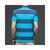 CINEESD 2021夏季新款男式条纹Polo衫商务休闲短袖 夏季新款纯棉(2302蓝色 185/XXL)第2张高清大图