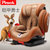 Pouch儿童安全座椅 isofix9个月-12岁 车载宝宝汽车坐椅欧标认证KS02(酒红色布艺款)第5张高清大图