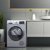 西门子（SIEMENS）高端洗烘套装 10KG滚筒变频洗衣机全自动 智能添加 9KG热泵烘干机1A80W+5681W(银色 WT47W5681W)第8张高清大图