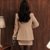 2017秋冬新款韩版女装OL气质西装毛呢外套高腰半身裙短裙两件套装第4张高清大图