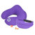 GIGI记忆棉U型枕护颈枕飞机旅行枕 颈椎保健记忆午睡枕头眼罩套装(紫色)第2张高清大图