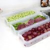冰箱收纳盒塑料水果保鲜盒厨房收纳盒鸡蛋盒储物密封盒整理箱 3层1体(默认 默认)