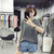 葩葩乐奇棉T恤夏季新款麻彩宽松短袖上衣女rihan7089(深灰色 XL)第3张高清大图