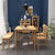 一米色彩 纯实木餐桌北欧橡胶木餐桌子环保现代简约客厅餐桌椅(原木色 一桌六椅)第2张高清大图
