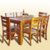 木巴家具实木餐桌椅组合一桌四椅长方形简约现代中式组装客厅饭桌子4人6人CZ153+YZ318(茶色一桌四椅CZ185+YZ375)第4张高清大图